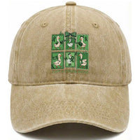 Funny Liver Cancer Warrior Support Gift Washed Cotton Baseball Cap Just A Strong Goose