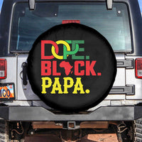 Dope Black Papa Spare Tire Cover Melanin King Fathers Day Gift