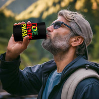 Dope Black Papa 4 in 1 Can Cooler Tumbler Melanin King Fathers Day Gift
