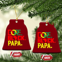 Dope Black Papa Ceramic Ornament Melanin King Fathers Day Gift