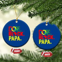 Dope Black Papa Ceramic Ornament Melanin King Fathers Day Gift