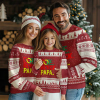 Dope Black Papa Ugly Christmas Sweater Melanin King Fathers Day Gift