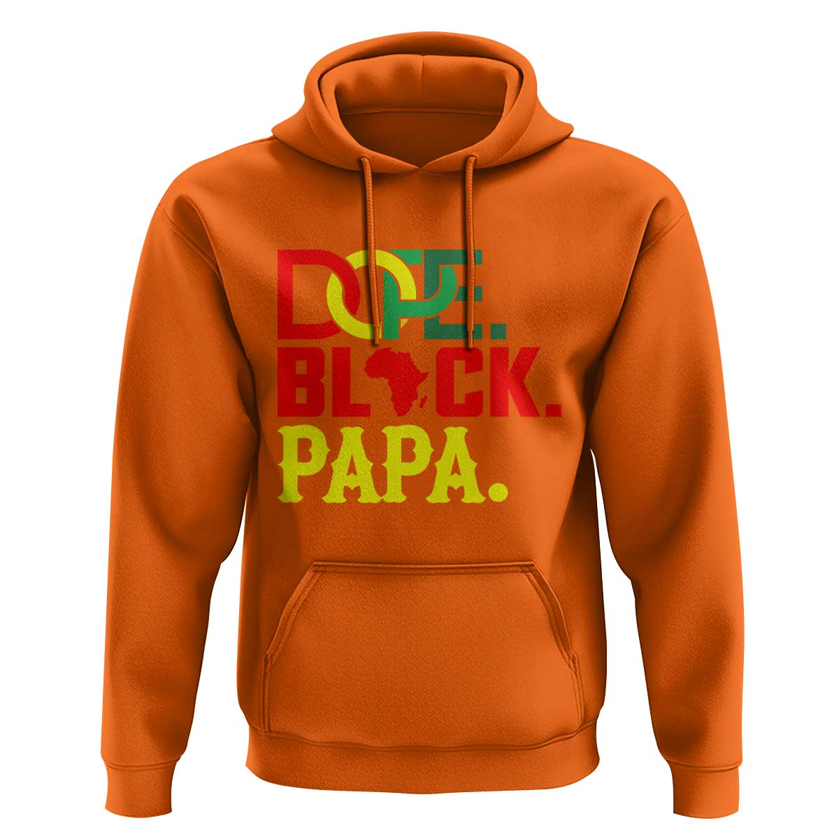 Dope Black Papa Hoodie Melanin King Fathers Day Gift