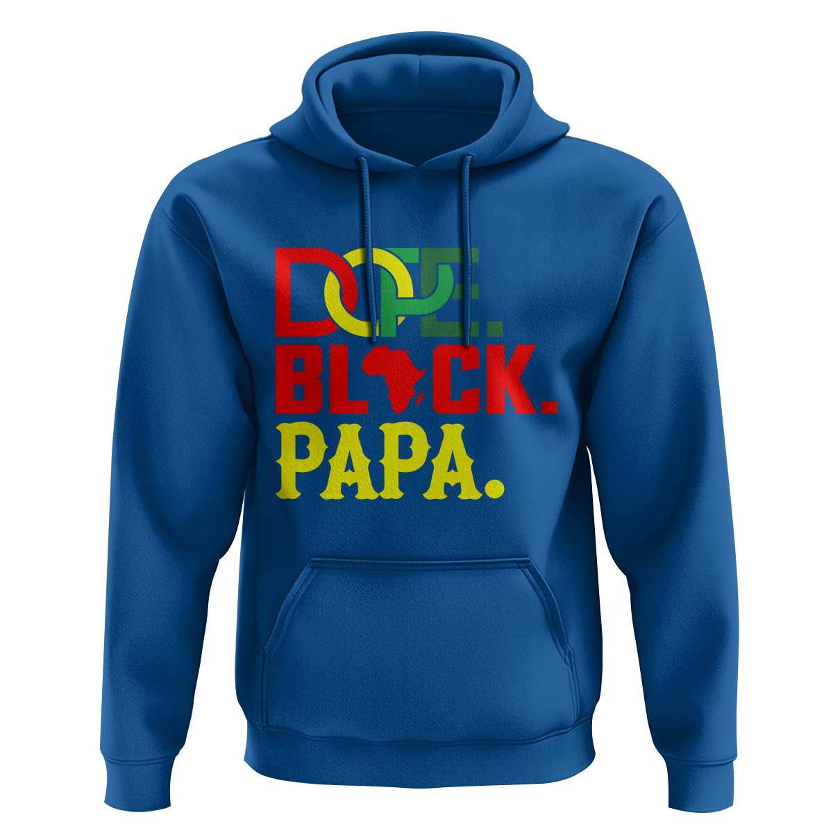 Dope Black Papa Hoodie Melanin King Fathers Day Gift