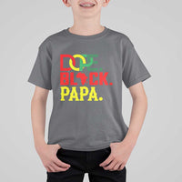 Dope Black Papa T Shirt For Kid Melanin King Fathers Day Gift