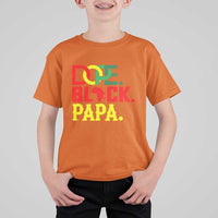 Dope Black Papa T Shirt For Kid Melanin King Fathers Day Gift