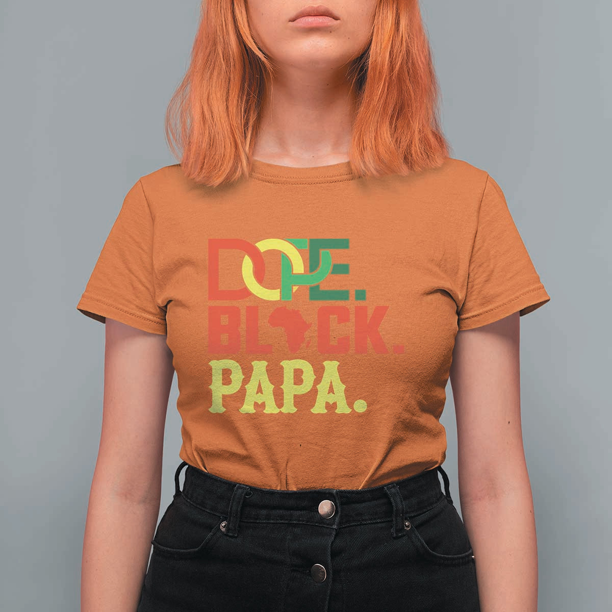 Dope Black Papa T Shirt For Women Melanin King Fathers Day Gift