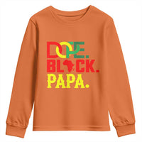 Dope Black Papa Youth Sweatshirt Melanin King Fathers Day Gift