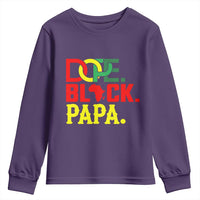 Dope Black Papa Youth Sweatshirt Melanin King Fathers Day Gift