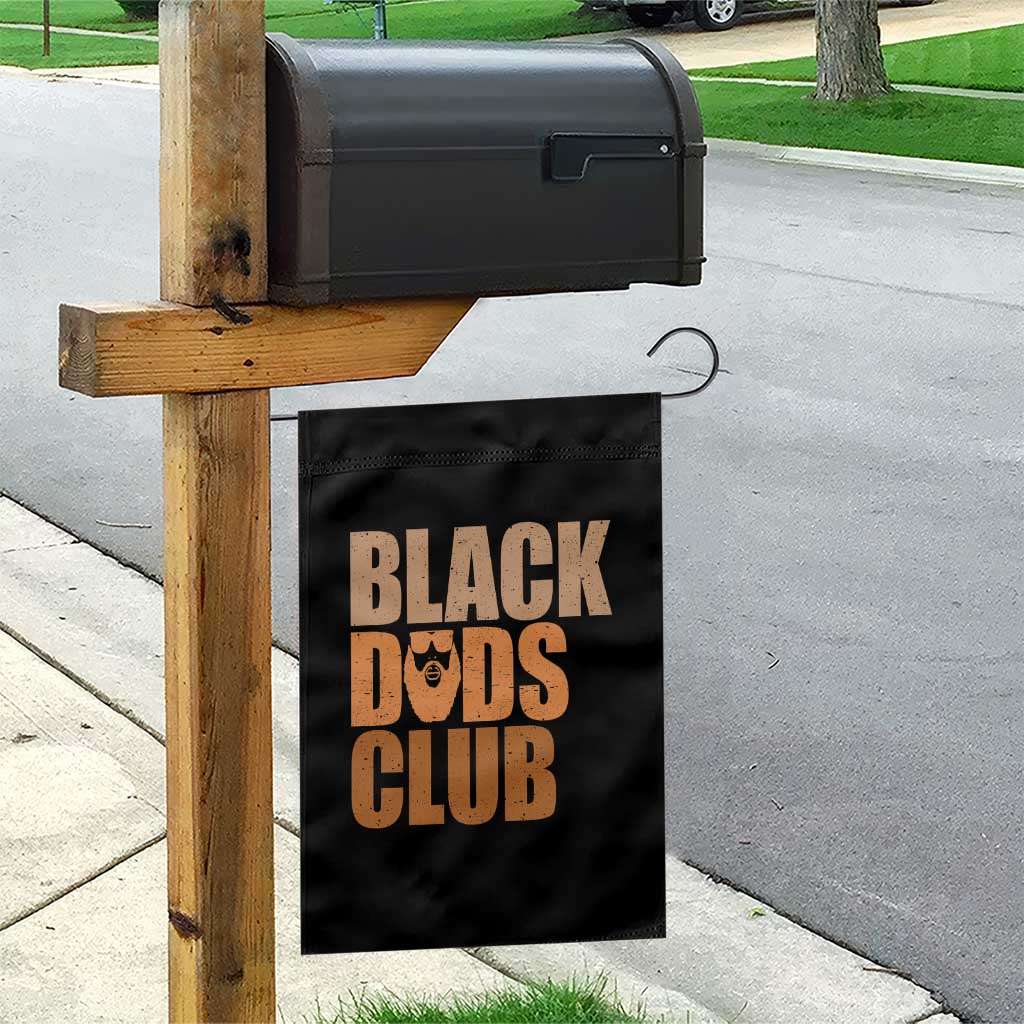 Black Dads Club Garden Flag African American Fathers Day Gift