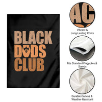 Black Dads Club Garden Flag African American Fathers Day Gift
