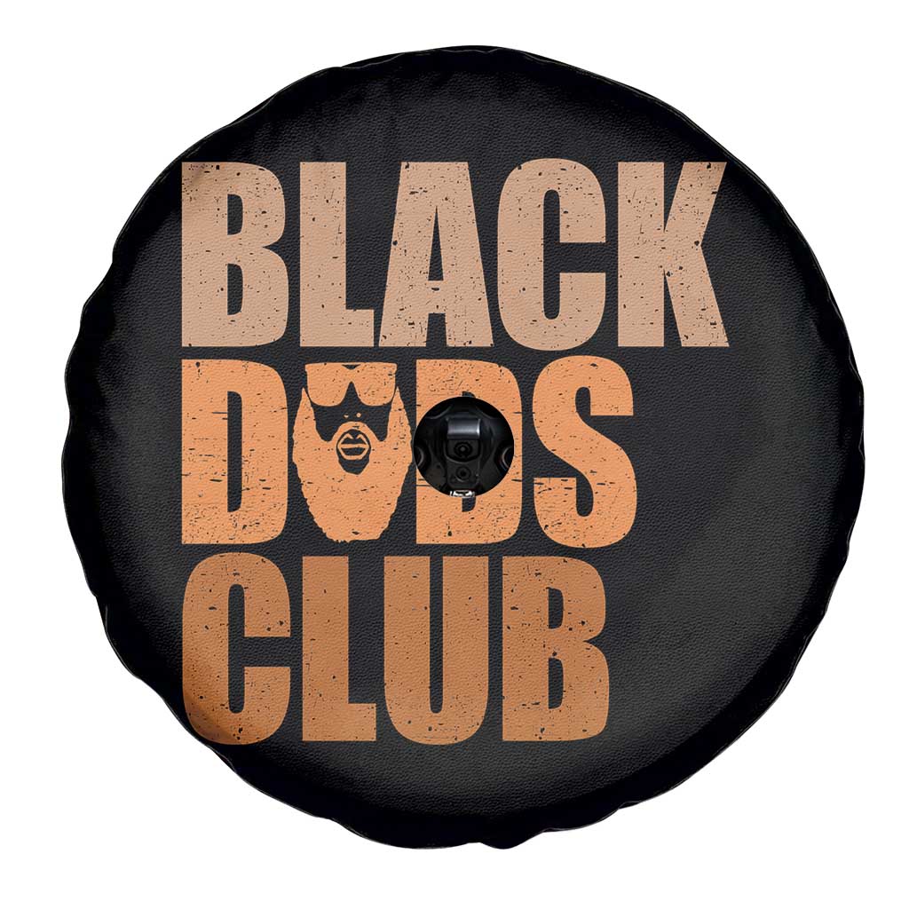 Black Dads Club Spare Tire Cover African American Fathers Day Gift