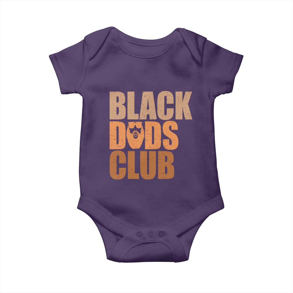 Black Dads Club Baby Onesie African American Fathers Day Gift