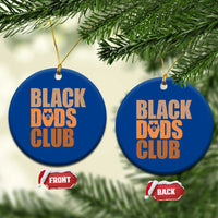 Black Dads Club Ceramic Ornament African American Fathers Day Gift