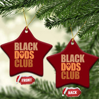 Black Dads Club Ceramic Ornament African American Fathers Day Gift