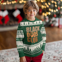 Black Dads Club Ugly Christmas Sweater African American Fathers Day Gift