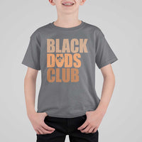 Black Dads Club T Shirt For Kid African American Fathers Day Gift