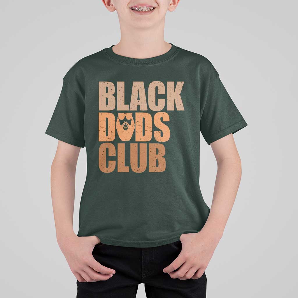 Black Dads Club T Shirt For Kid African American Fathers Day Gift