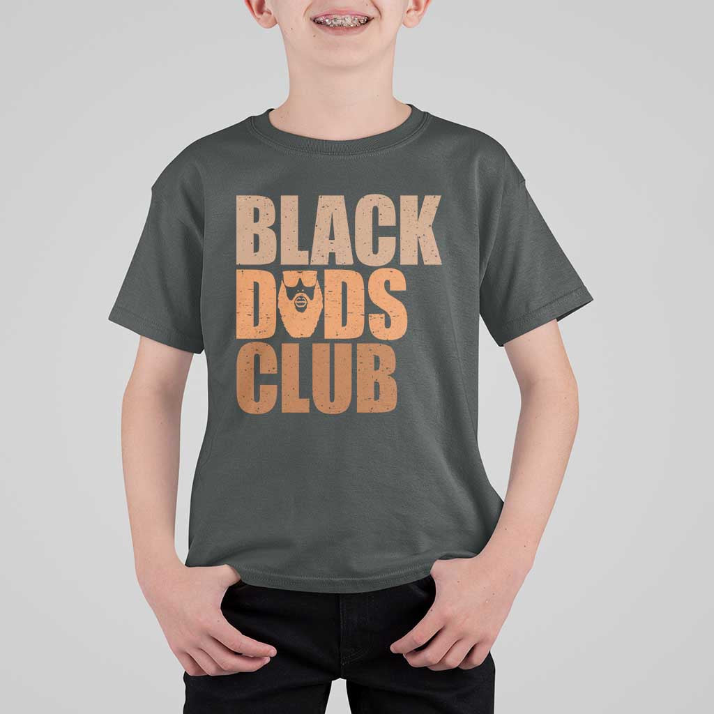 Black Dads Club T Shirt For Kid African American Fathers Day Gift
