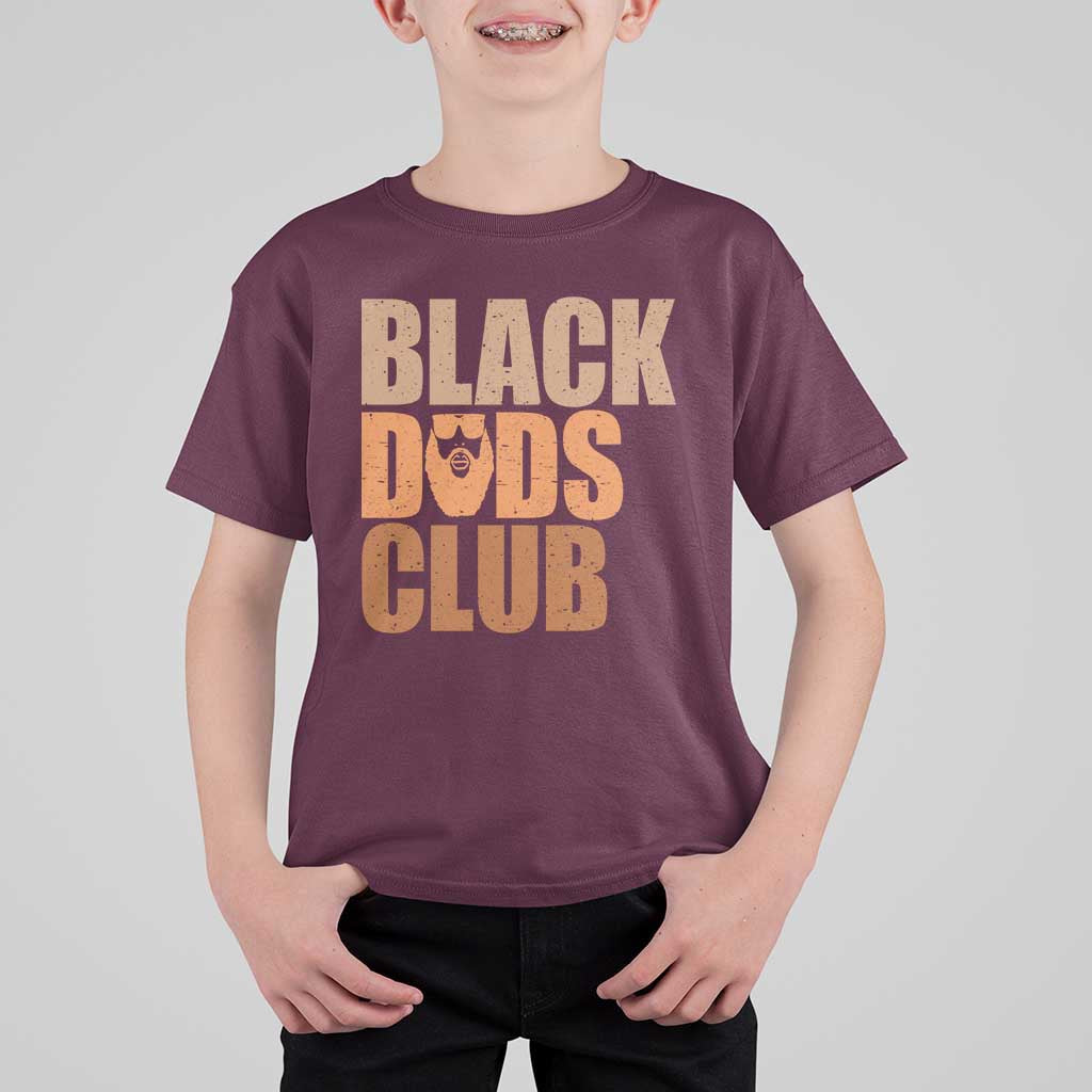 Black Dads Club T Shirt For Kid African American Fathers Day Gift