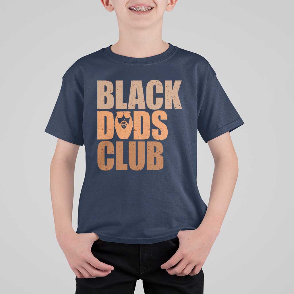 Black Dads Club T Shirt For Kid African American Fathers Day Gift
