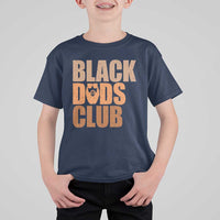 Black Dads Club T Shirt For Kid African American Fathers Day Gift