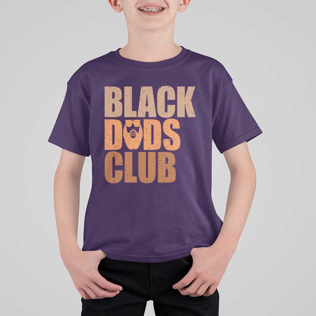 Black Dads Club T Shirt For Kid African American Fathers Day Gift