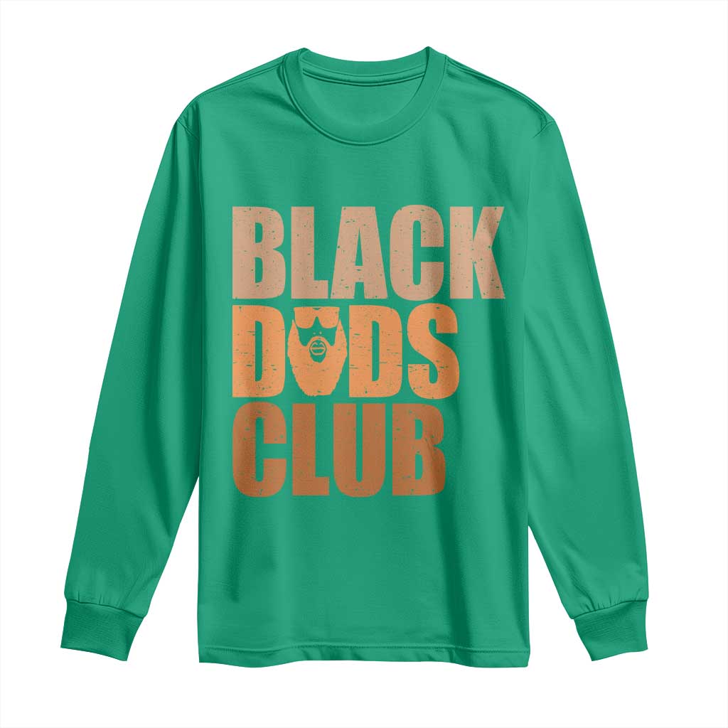 Black Dads Club Long Sleeve Shirt African American Fathers Day Gift
