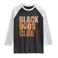 Black Dads Club Raglan Shirt African American Fathers Day Gift
