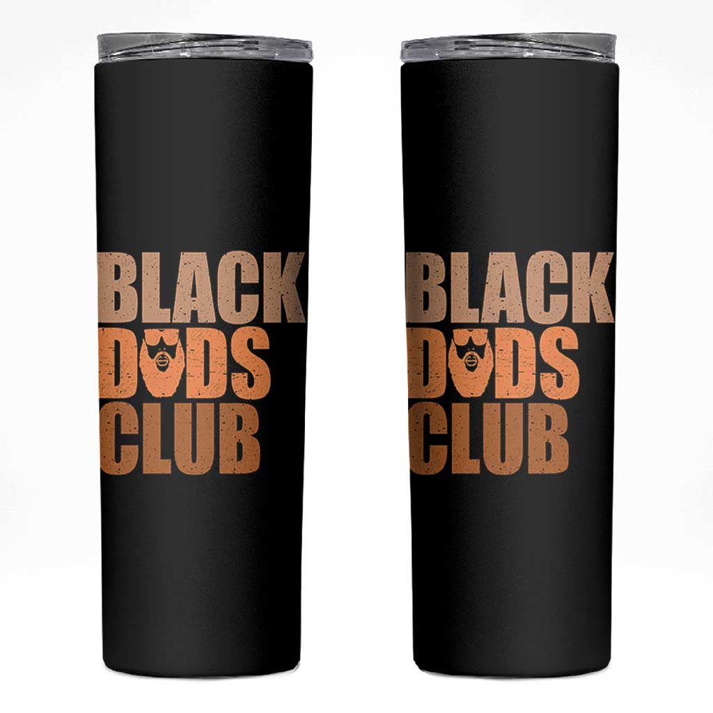 Black Dads Club Skinny Tumbler African American Fathers Day Gift