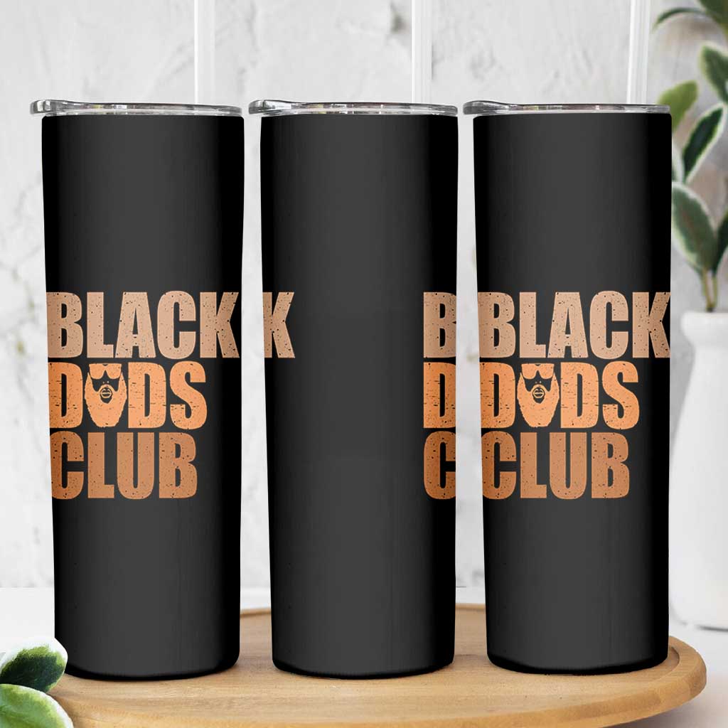 Black Dads Club Skinny Tumbler African American Fathers Day Gift