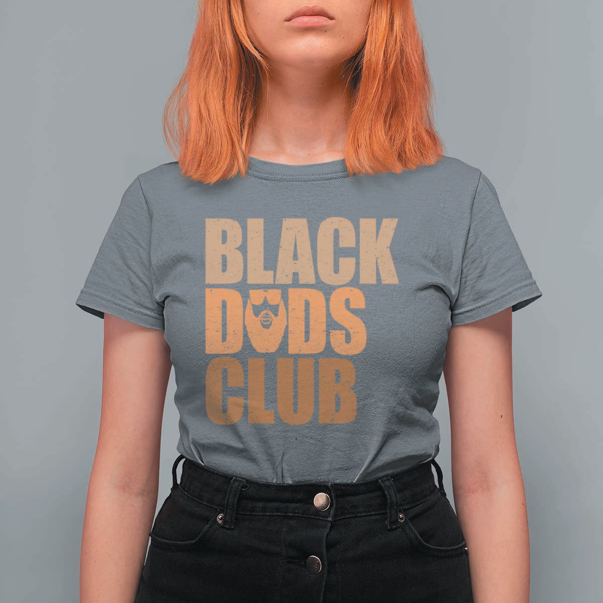 Black Dads Club T Shirt For Women African American Fathers Day Gift