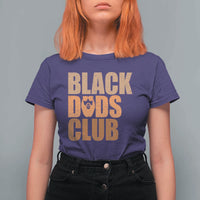 Black Dads Club T Shirt For Women African American Fathers Day Gift