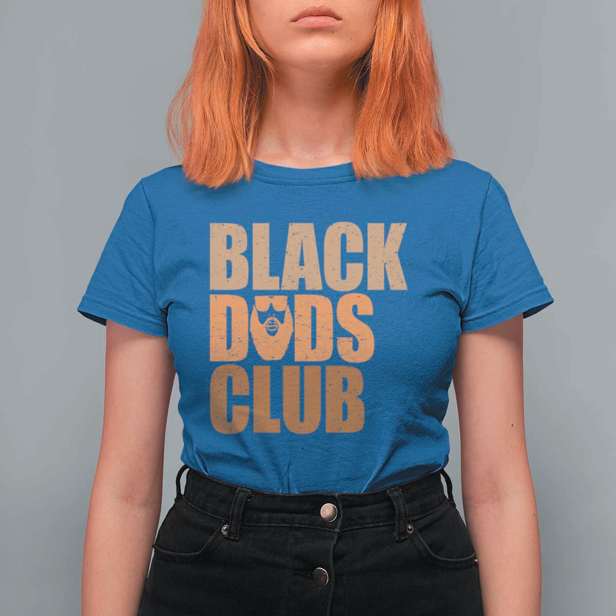 Black Dads Club T Shirt For Women African American Fathers Day Gift