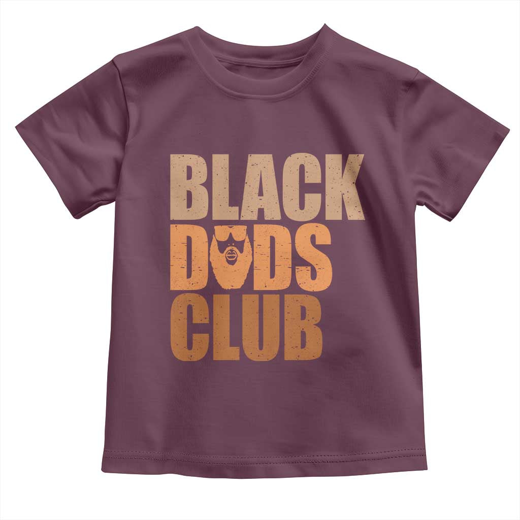 Black Dads Club Toddler T Shirt African American Fathers Day Gift