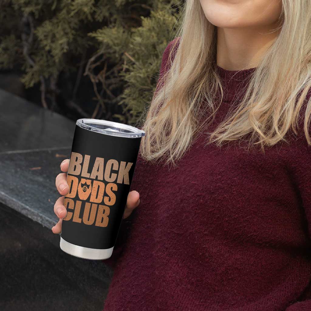 Black Dads Club Tumbler Cup African American Fathers Day Gift