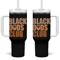 Black Dads Club Tumbler With Handle African American Fathers Day Gift