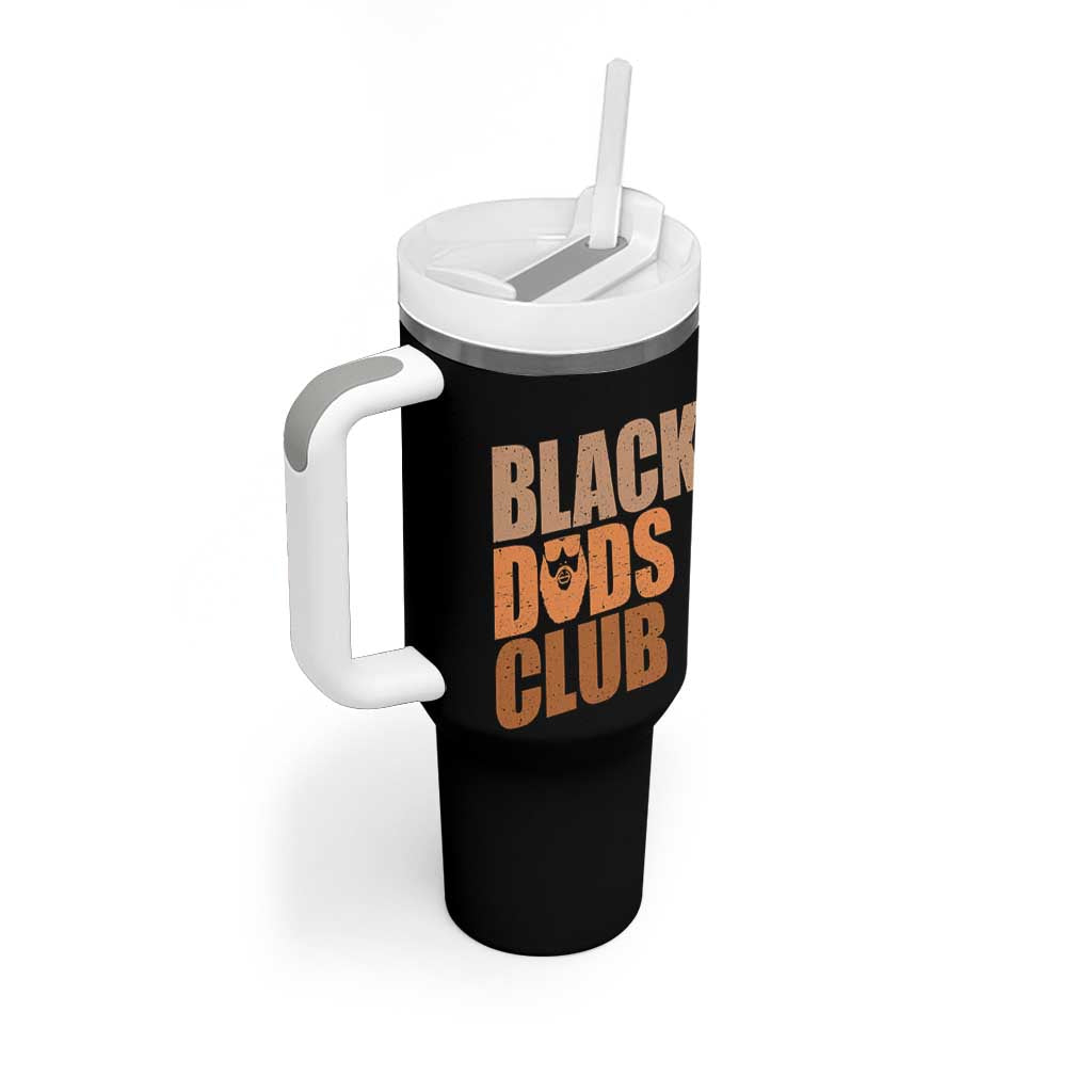 Black Dads Club Tumbler With Handle African American Fathers Day Gift