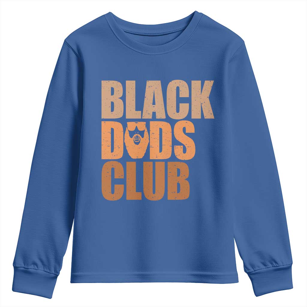 Black Dads Club Youth Sweatshirt African American Fathers Day Gift