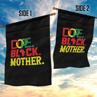 Proud African American Mom Gift Garden Flag Dope Black Mother