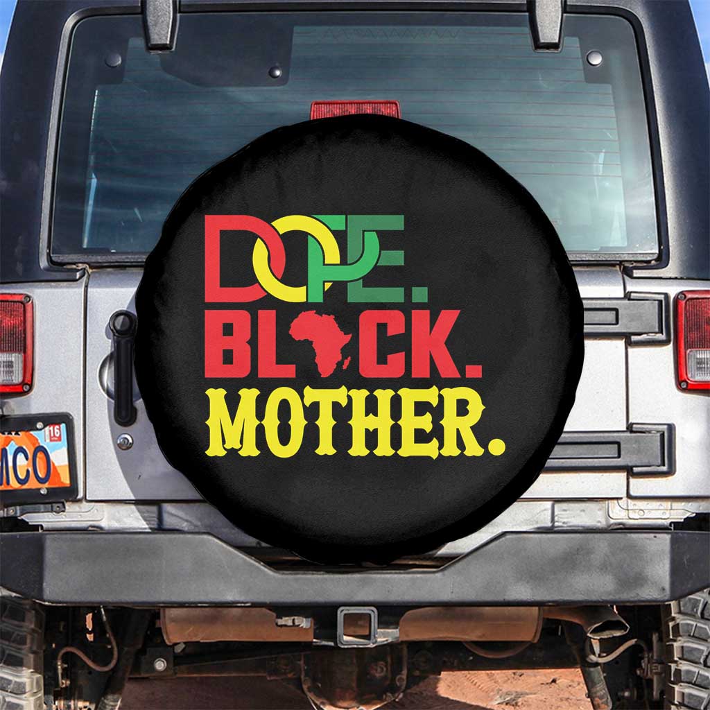 Proud African American Mom Gift Spare Tire Cover Dope Black Mother