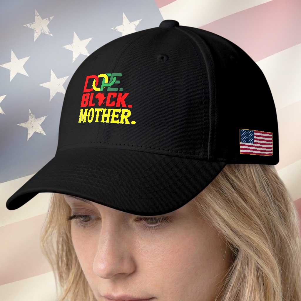 Proud African American Mom Gift Baseball Cap Dope Black Mother