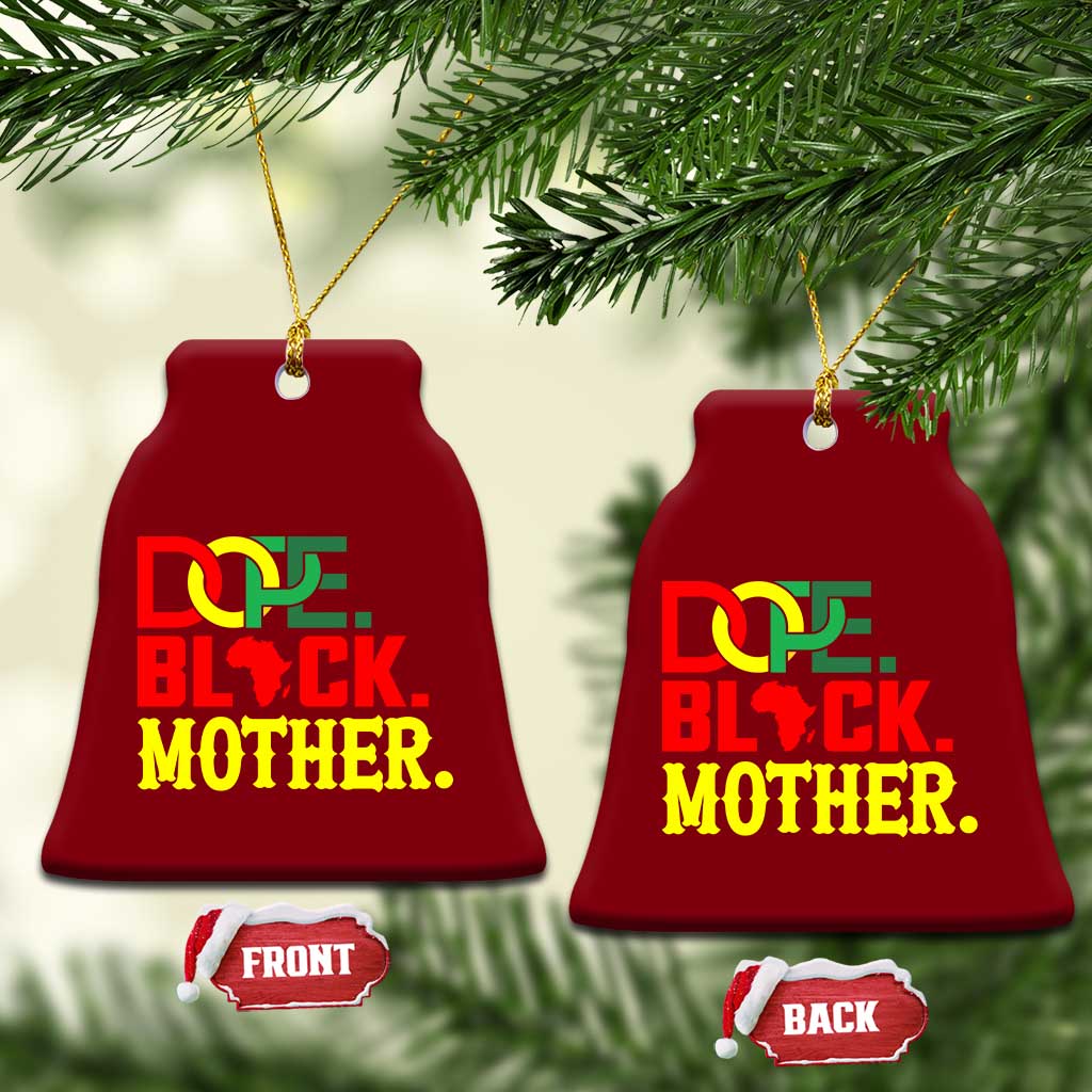 Proud African American Mom Gift Ceramic Ornament Dope Black Mother