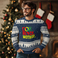 Proud African American Mom Gift Ugly Christmas Sweater Dope Black Mother