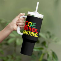 Proud African American Mom Gift Tumbler With Handle Dope Black Mother