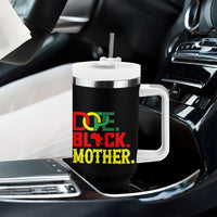 Proud African American Mom Gift Tumbler With Handle Dope Black Mother