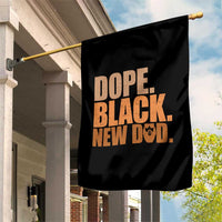 Proud Black New Dad Garden Flag African American Fathers Day Gift