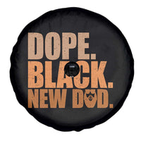 Proud Black New Dad Spare Tire Cover African American Fathers Day Gift