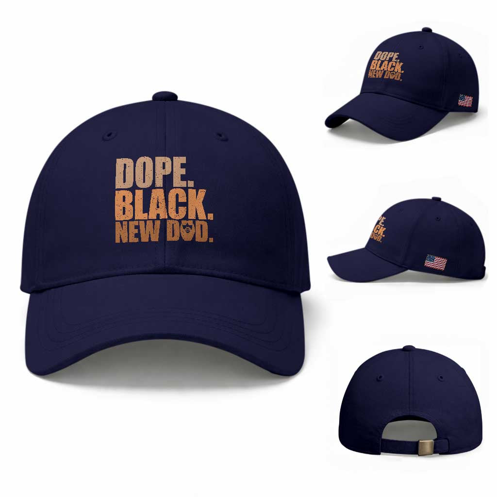 Proud Black New Dad Baseball Cap African American Fathers Day Gift