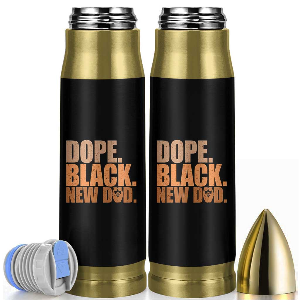 Proud Black New Dad Bullet Tumbler African American Fathers Day Gift